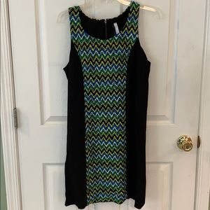 Kensie black and knit lace dress